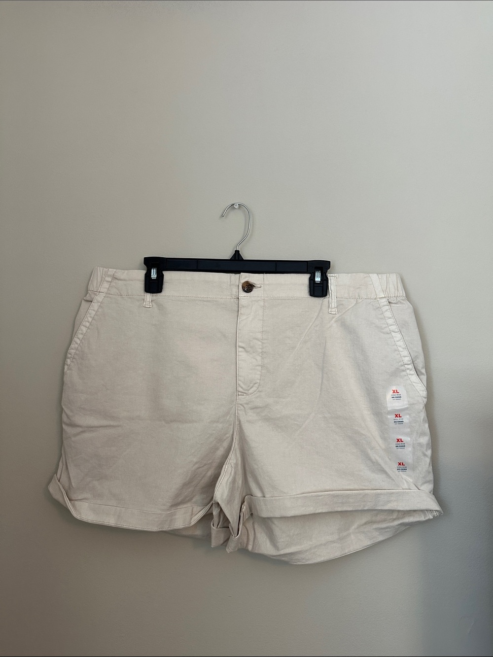 Old Navy Cream Cotton Bermuda Shorts